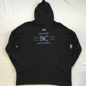 Under Armour Black Volleyball Hoodie Loose Fit XXL ColdGear Pullover‎